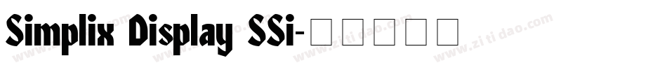 Simplix Display SSi字体转换